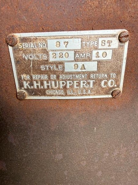 K.H. Huppert Heat Treat Oven, Type ST, Style 9A- Auction Item