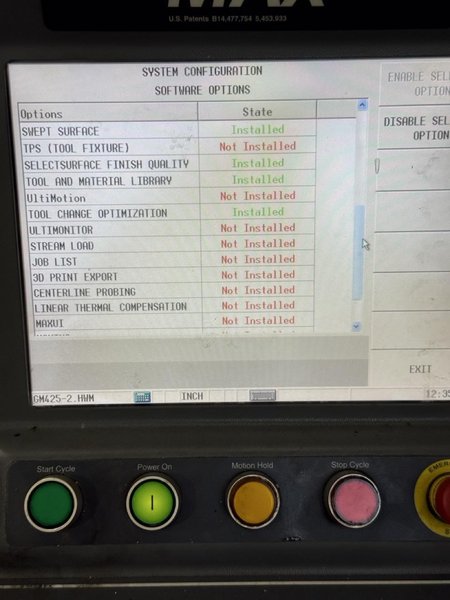 Hurco VM-20i VMC, 2014 – WinMax CNC Software, Chip Auger