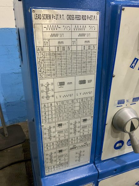26" X 118" KNUTH MODEL SINUS 330/3000D GAP BED ENGINE LATHE: STOCK #80573