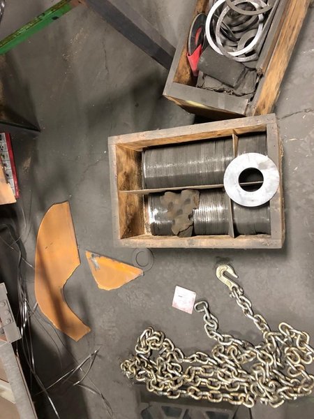 18" X 2.50" RUECSH SLITTING HEAD AND SCRAP WINDER STOCK# 3989