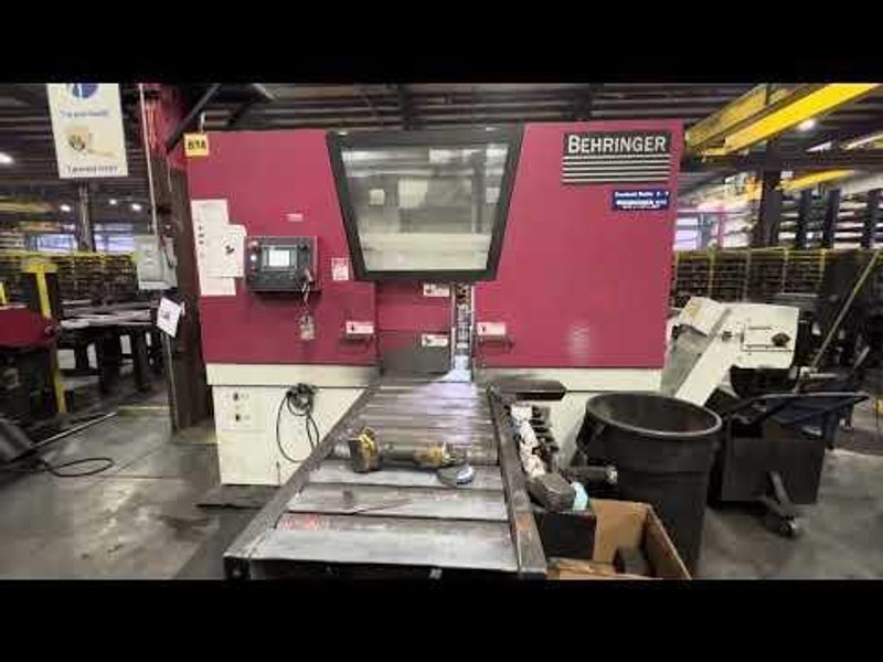 USED BEHRINGER 20" X 16" DUAL POST AUTOMATIC BANDSAW MODEL HBE 411A, Year: 2021