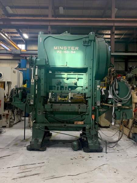 150 Ton MINSTER P2-150-54 "Piece-Maker" Straight Side Metal Stamping Press