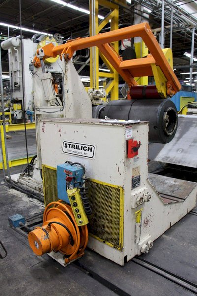20,000 LBS X 36&quot; STRILICH DRIVEN COIL REEL &amp; CAR: STOCK # 67552