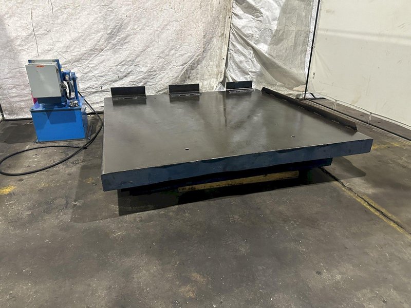 10,000 LB X 72" X 72" X 72" VESTIL EHLT-10-72 HYDRAULIC LIFT TABLE STOCK#3572