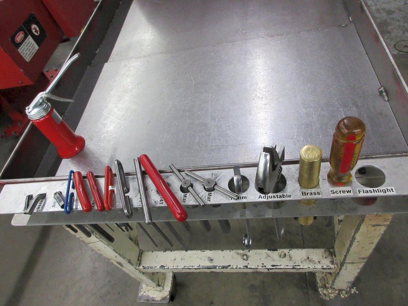 Heavy Duty Rolling Punch Press Tool Cart with Assorted Tooling- Auction Item