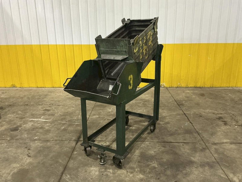 (120) 36” x 18” x 18” STEEL STACKABLE PARTS BIN TUB CONTAINER WITH DUMP DOOR: YOBRO #25062