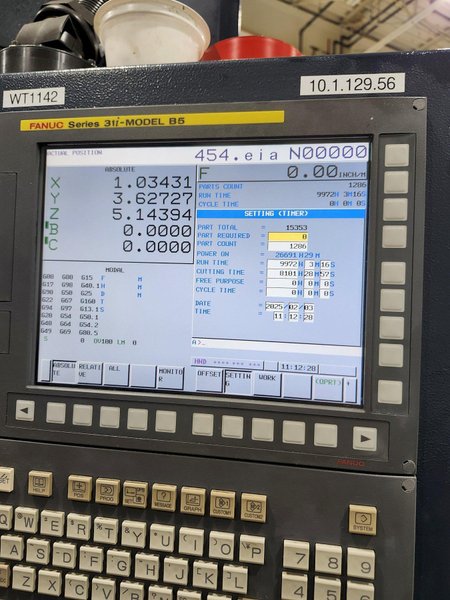 YASDA YMC 430 Ver. II 5-Axis CNC Vertical Machining Center, 40K RPM, Trunnion Table, 32 ATC, HSK-E32, Fanuc 31i-B5, Hard Milling, LOW HOURS, Year: 2017