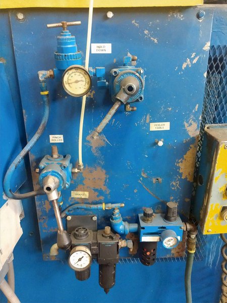 72" WIDE X .060" EGAN PRESS PARTNER  MODEL #S25-872 8 ROLL POWERED COIL STRAIGHTENER : STOCK #13907