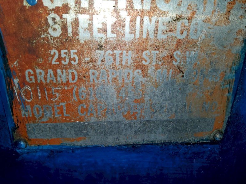 2,500 LBS LITTELL MODEL #60 UNCOILER COIL REEL: YOBRO #24497