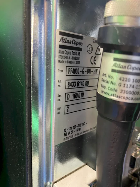 ATLAS COPCO, ZEBRA CONTROL ASSEMBLY  -  PF4000-G-DN-HW