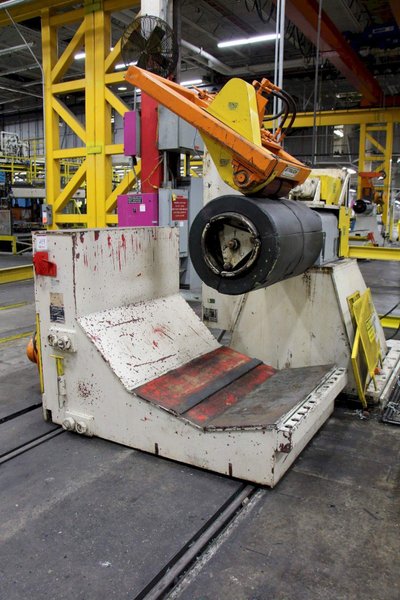 20,000 LBS X 36&quot; STRILICH DRIVEN COIL REEL &amp; CAR: STOCK # 67552