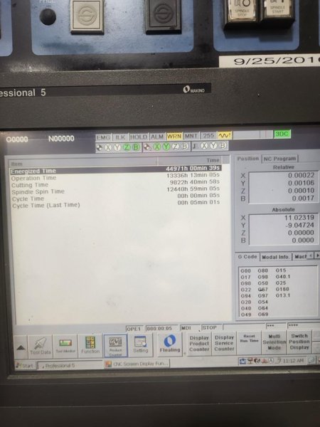 Makino A51 HMC, 2010 – Full 4th Axis, 300 PSI Coolant Thru Spindle, 60-ATC, Pro 5 CNC Control