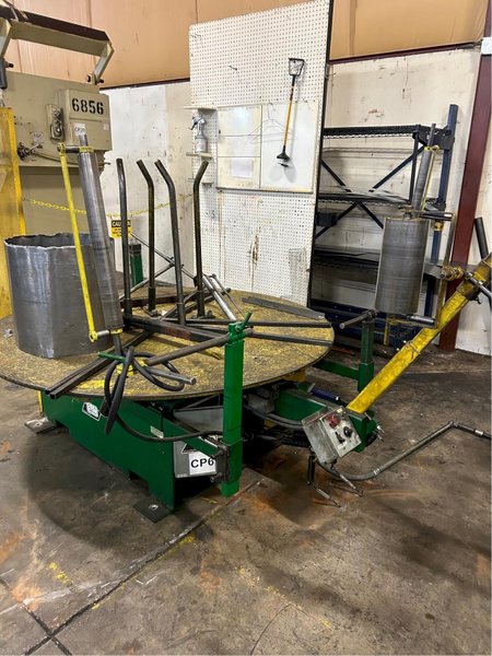 9,000 LB X 72" AWC ACCRA WIRE CONTROLS MODEL #F-400 HORIZONTAL PALLET TYPE COIL REEL UNCOILER: YOBRO 24941