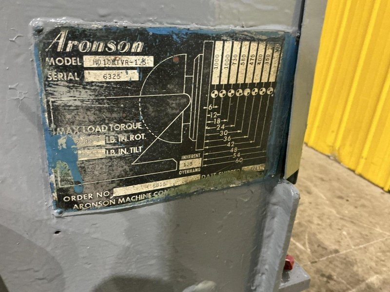 1,000 LBS ARONSON MODEL #HD-10MTYR-1.5 MOBILE WELDING POSITIONER: YOBRO #25861