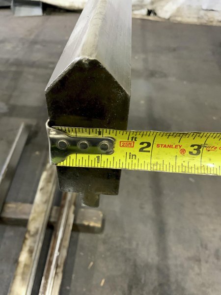 12' X 3" HIGH MALE PRESS BRAKE DIE: STOCK #80996