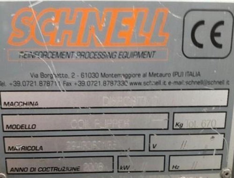 SCHNELL REBAR COIL FLIPPER