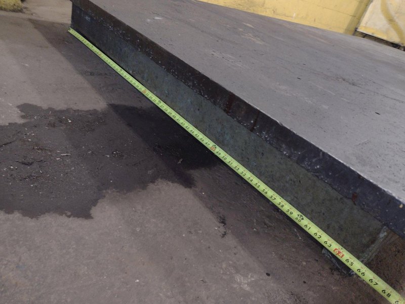 12&#039; X 6&#039; STEEL LAYOUT TABLE PLATE: STOCK #23783