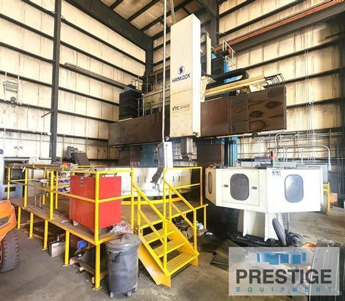 Hankook VTC 3040E 118.11&quot; CNC Vertical Boring Mill with Milling