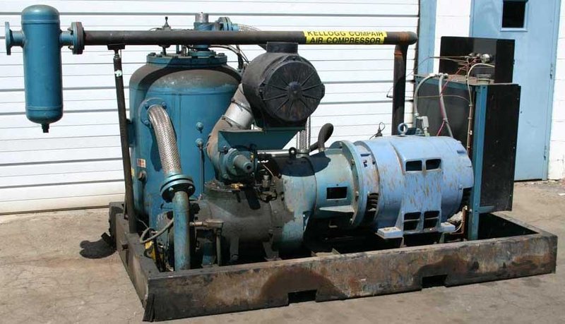 250 HORSEPOWER KELLOGG ROTARY SCREW AIR COMPRESSOR: STOCK #19729