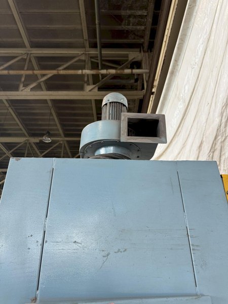 5 CUBIC FOOT TD326 RUBBER BELT TUMBLE BLAST SYSTEM W/ ELEVATOR RECLAIM SYSTEM &amp; DUST COLLECTOR. STOCK # 0670425.