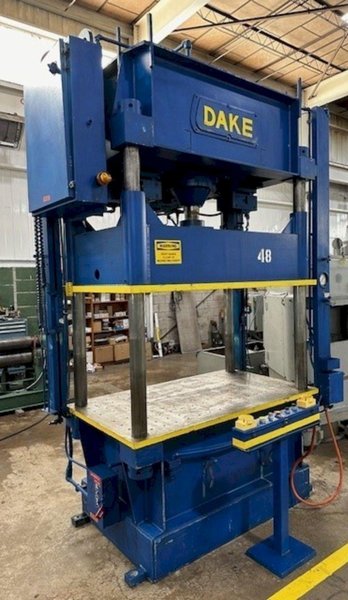 75 TON DAKE MODEL #18-558 HYDRAULIC 4-POST PRESS,  23&quot; STROKE: YOBRO #24084