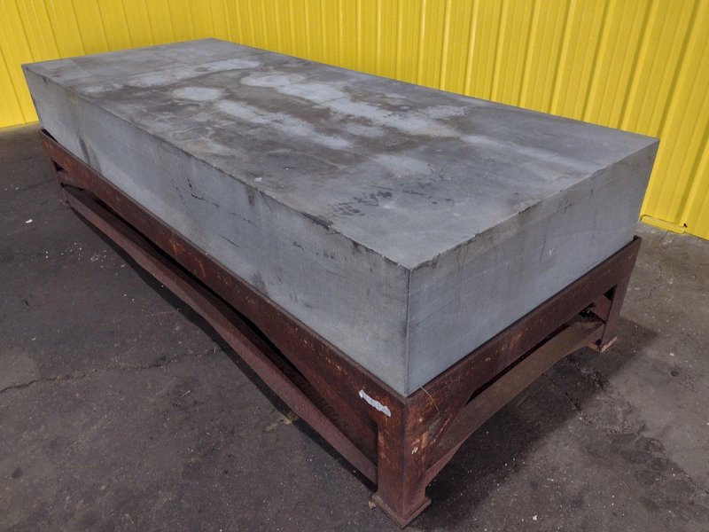 10&#039; x 4&#039; X 16&quot; PRECISION GRANITE SURFACE PLATE W/ TABLE STAND: STOCK #19003