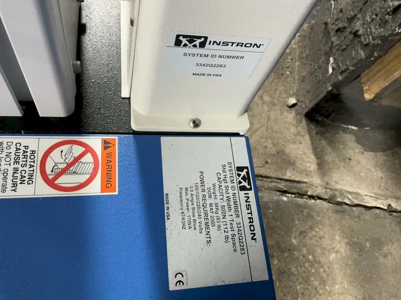 INSTRON 112 LB SINGLE COLUMN TESTING SYSTEM  -  3342Q 2283