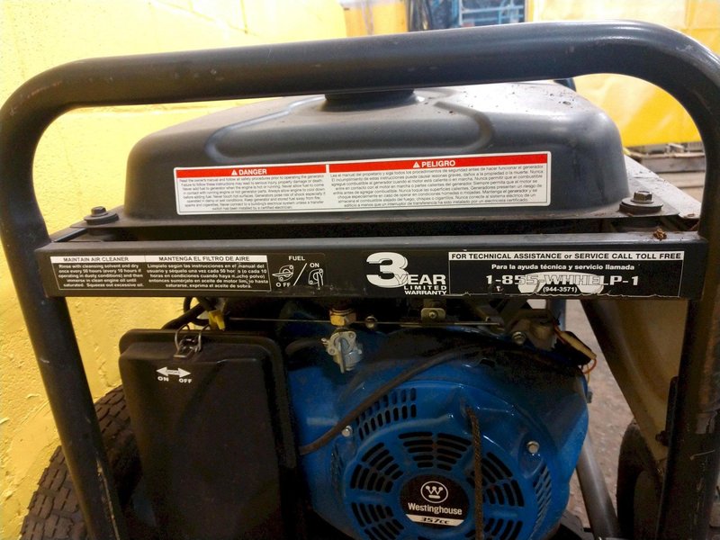 5500 WATT WESTINGHOUSE PORTABLE GENERATOR: STOCK 12995
