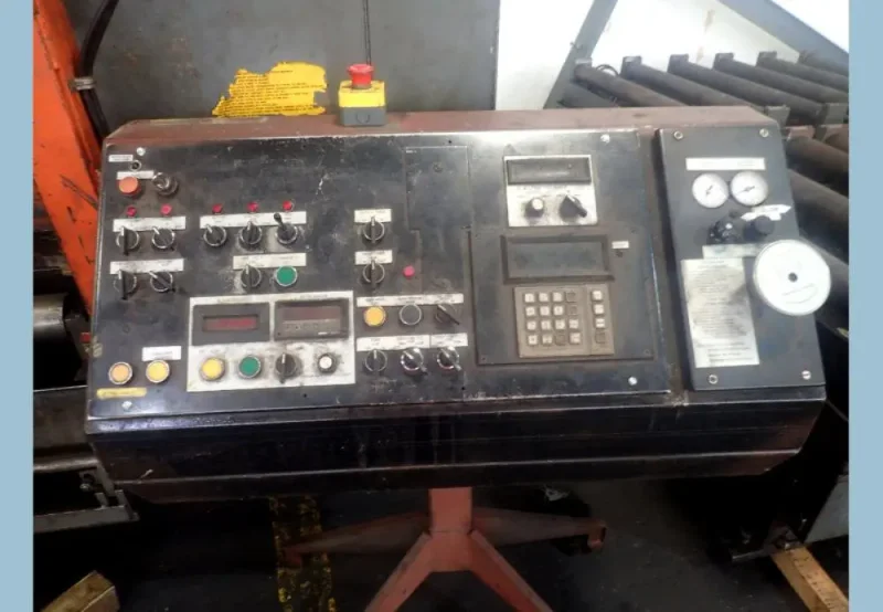 USED HEM HORIZONTAL MITERING BASE BANDSAW, Model DC-2038RBI, 20” x 38”, YEAR: 2005