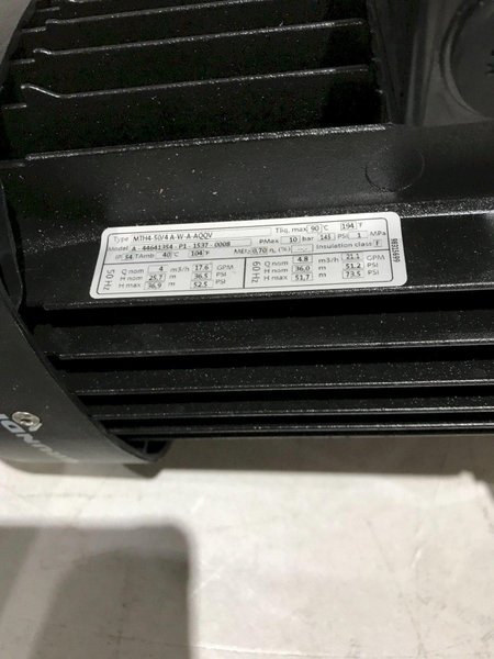 GRUNDFOS MTH4-50/4 IMMERSIBLE PUMP NEW