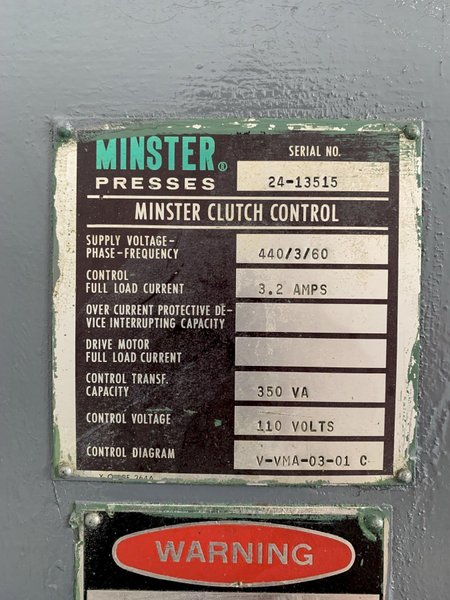 35 TON BLISS MODEL #20B OBI PRESS: STOCK #16366