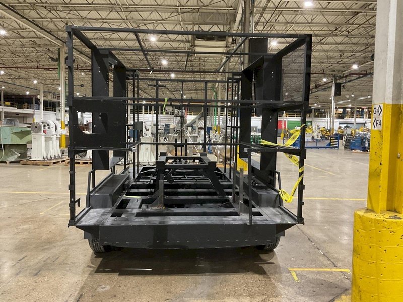 CUSTOM CAGE TRAILER (NO HITCH) 160” x 92” BED USED