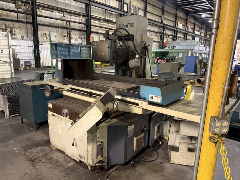 16" X 32" SUPERTEC MODEL #P-1632CII HORIZONTAL SURFACE GRINDER, NEW 2006: YOBRO #25866