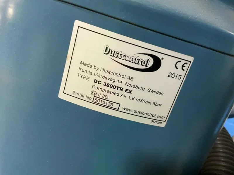 DUSTCONTROL AB PORTABLE DUST COLLECTOR   -  DC 3800TR EX