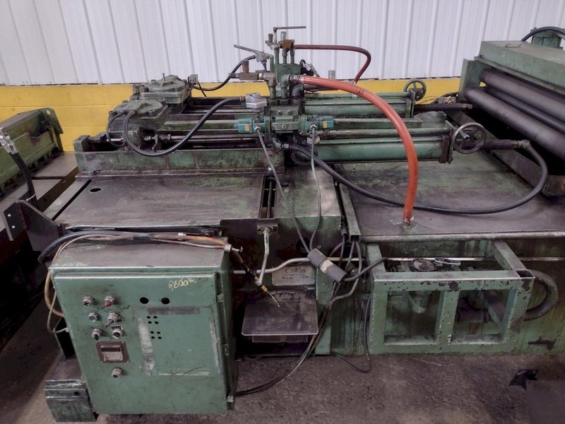 54" X 10 GAUGE DALLAS AIR FEED WITH EDWARDS SHEAR CUT TO LENGTH LINE: STOCK 15968