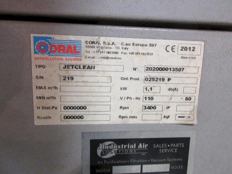 Coral Anti-Polution Fume Extractor- Auction Item