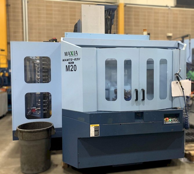 Matsuura MAM72-63V PC2 5-Axis VMC 2009, Matsuura G-Tech 301 CNC Control, 2 Pallets, 5th Axis, 12,000RPM, 120 ATC Expandable, Through Spindle Coolant, Rigid Tapping, Probe, Laser Tool Measure.