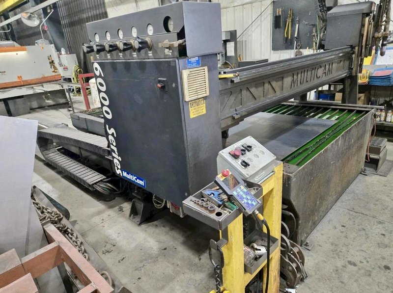 (2008) MULTICAM SERIES 6000 MODEL #340-0470 CNC 6' X 13' PLASMA TABLE. STOCK # 0879426
