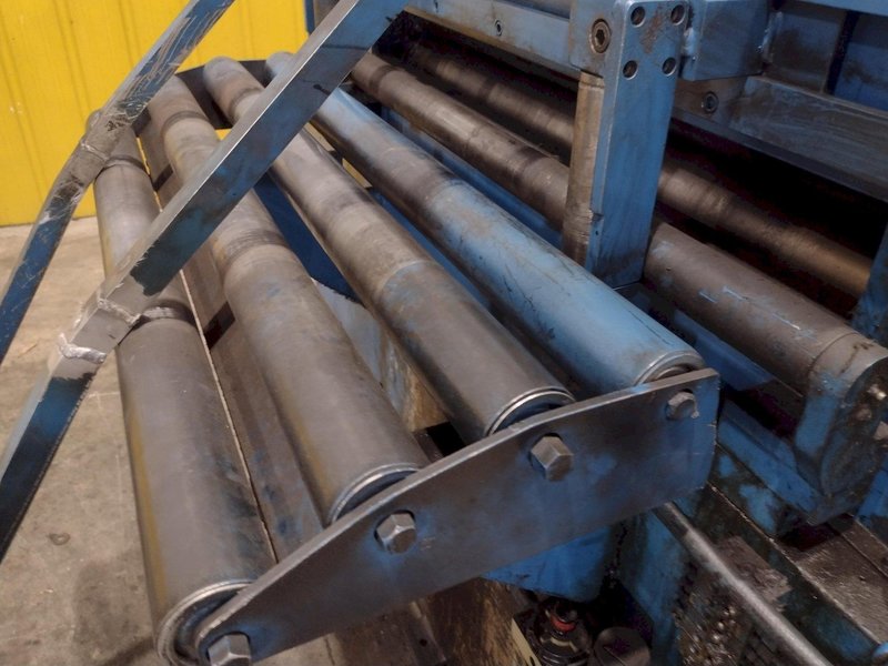 24" COOPER WEYMOUTH 7 ROLL MOTORIZED POWERED COIL STRIP STRAIGHTENER: STOCK #23702