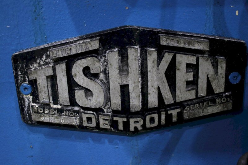 TISHKEN MODEL #6R6 LEVERLER/FEEDER/STRAIGHTENER: STOCK #75305