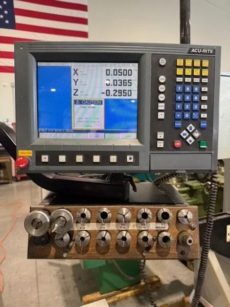 BRIDGEPORT 2 Axis CNC ACU-RITE MILLPWR Vertical Milling Machine #7545