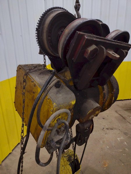 5 TON 10,000 LBS BOBCAT POWER CABLE HOIST WITH TROLLEY: STOCK #18937