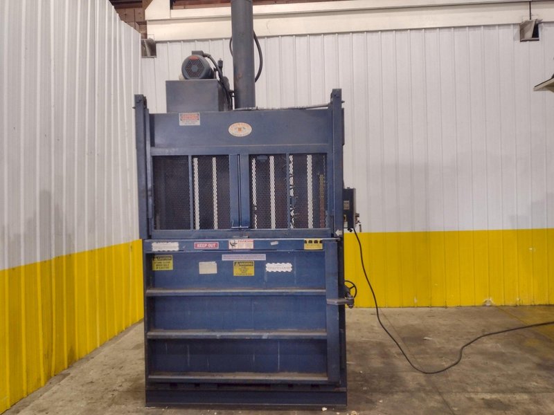 2001 J.V. MFG INC CRAM-A-LOT MODEL #DHR-60-LU VERTICAL CARDBOARD BALER: YOBRO #25051