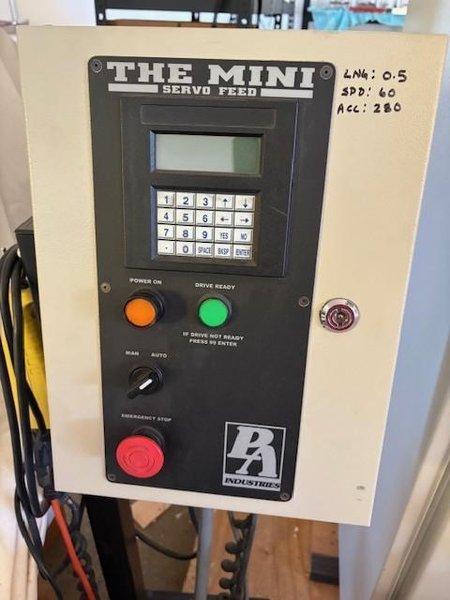 10 Ton Bruderer BSTA 10 MINI High-Speed Precision Stamping Press, 1998 – Variable Stroke, Feeder