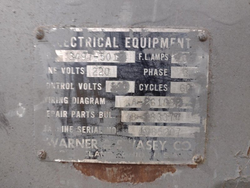 2A WARNER &amp; SWASEY MODEL 2A CROSS SLIDING TURRET LATHE: YOBRO #25009