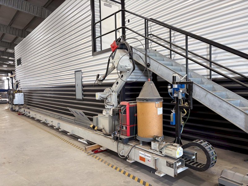 2021 ABB MODEL #IRB 4600 ROBOT WELDING SYSTEM WITH PRESTON EASTIN WELDING FIXTURE: STOCK 21175