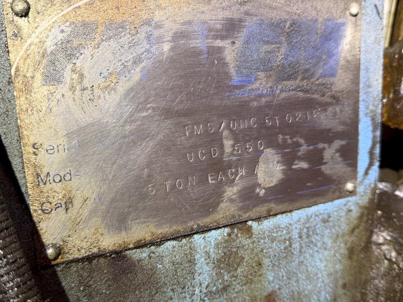 10,000 LBS FMS (FREEDOM MILL SYSTEMS) MODEL #UCD-550 DOUBLE END UNCOILER / COIL REEL: YOBRO #24900