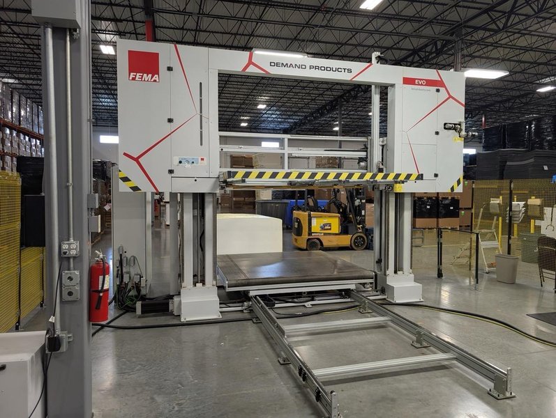 FEMA EVO 1.1 GIOTTO Horizontal Foam Cutting System, 2018 – Heavy-Duty Precision Block Cutter