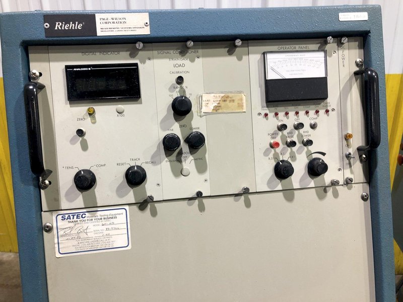 60,000 LBS RIEHLE MODEL #60-HD SERIES UNIVERSAL HYDRAULIC TESTER: STOCK #16726