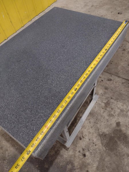 36&quot; X 24&quot; X 5&quot; CHALLENGE GRAY GRANITE SURFACE PLATE ON STAND: STOCK #23417